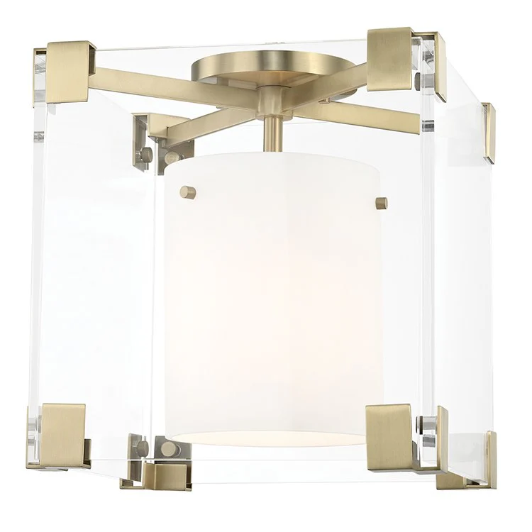 Achilles Single-Light Flush Mount Ceiling Fixture - Frankwebs