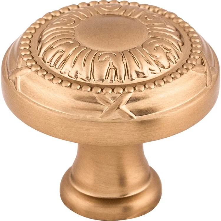 Knob Edwardian Ribbon Round Brushed Satin Nickel Zinc Alloy 1-1/4 x 1-1/4 x 1-1/8 Inch 1-1/8 Inch - Frankwebs