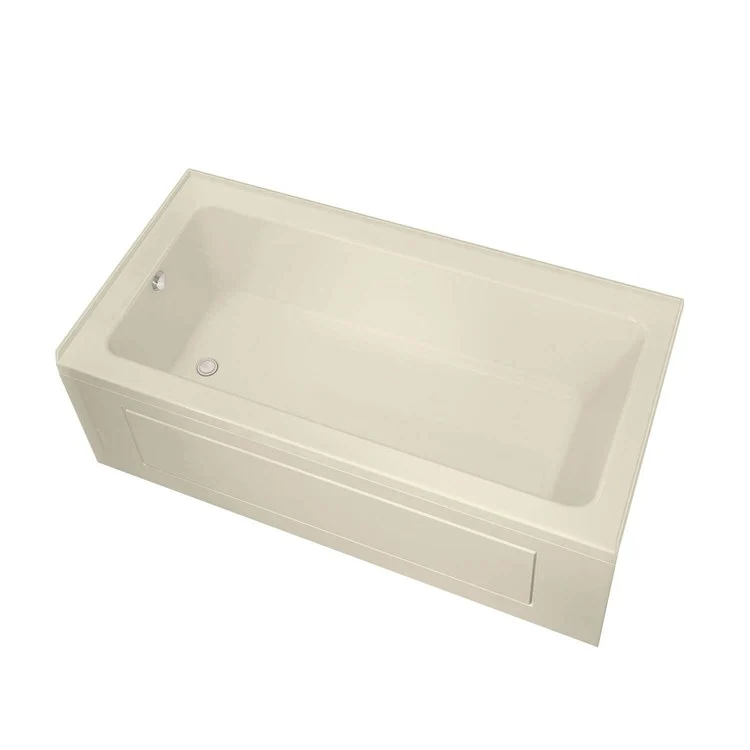 Tub Pose 59-5/8 x 31-5/8 x 23-5/8 Inch Alcove with Aeroeffect Right Bone Acrylic - Frankwebs