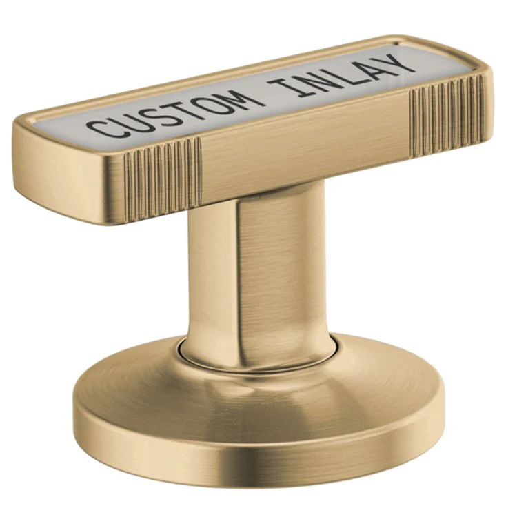 Handle Kit Kintsu Zinc 2 Knob Brilliance Luxe Nickel ADA for Widespread with Custom Inlay - Frankwebs