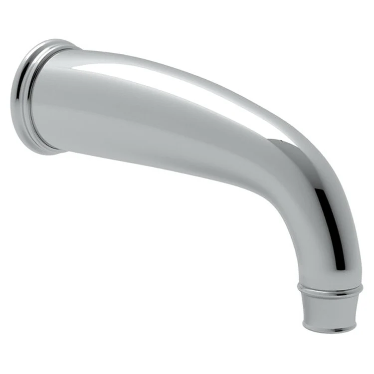 Tub Spout Georgian Era C-Spout Polished Nickel 8-1/4 Inch 16-20 Gallons per Minute Brass - Frankwebs
