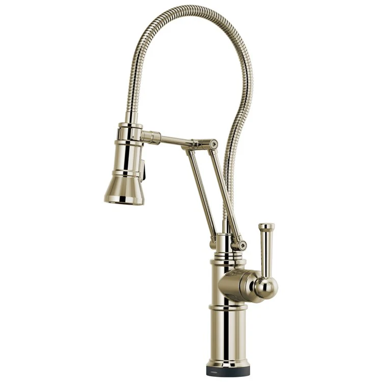 Kitchen Faucet Artesso SmartTouch Technology Articulating with Finished Semi-Flexible Hose 1 Lever ADA Brilliance Polished Nickel 1.8 Gallons per Minute - Frankwebs