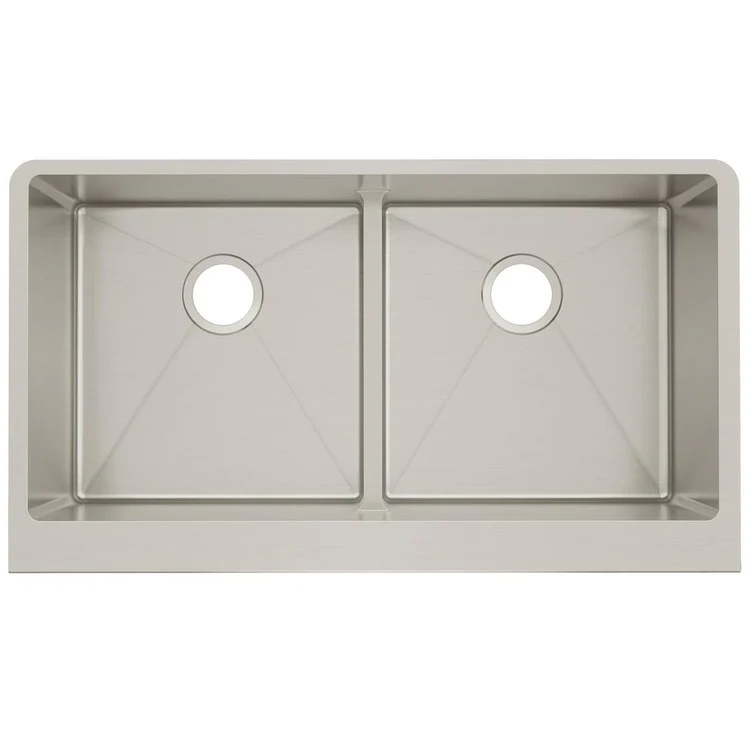 Kitchen Sink Crosstown 36 x 20.25 Inch Double Bowl with Aqua Divide Polished Satin Farmhouse - Frankwebs