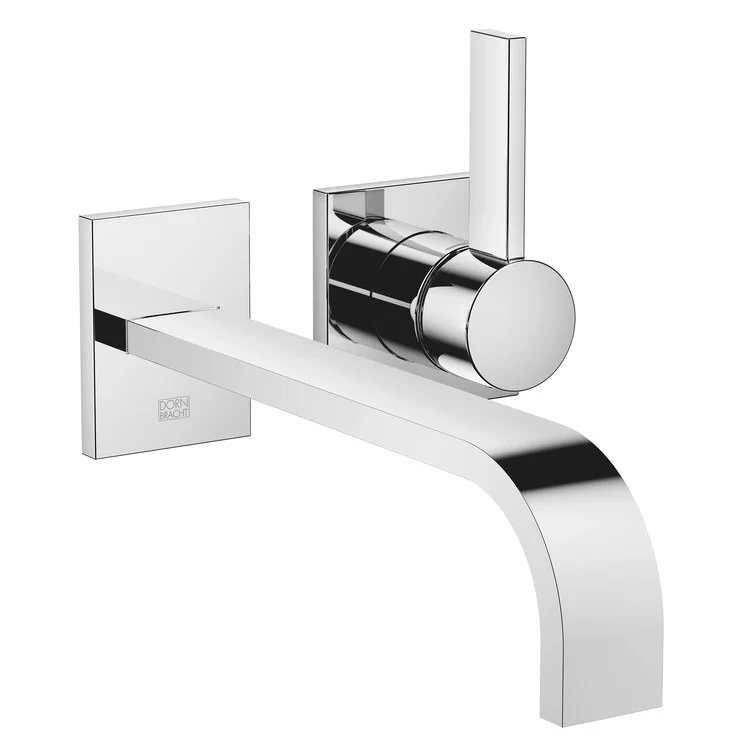 Lavatory Faucet MEM Wall Mount Mixer 1 Lever ADA WaterSense Chrome 1.2 Gallons per Minute Less Drain 2 Hole - Frankwebs