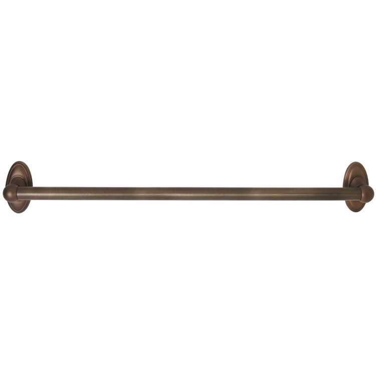 Grab Bar Classic Traditional 24 Inch Chocolate Bronze Concealed Wall Mount Brass 1-1/4 Inch - Frankwebs