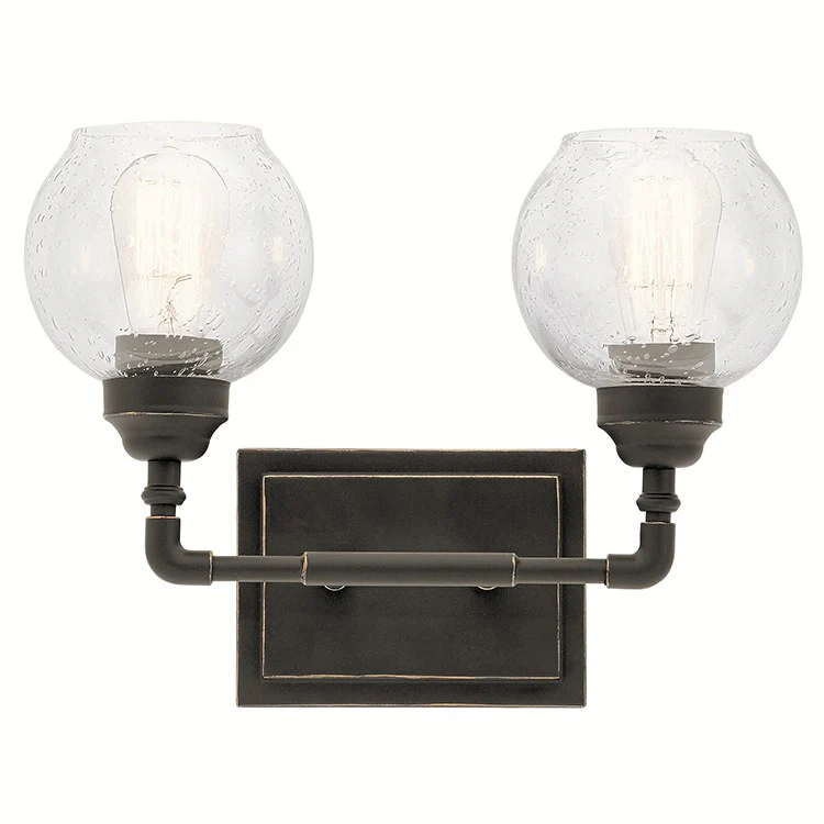 Niles Two-Light Bathroom Vanity Fixture - Frankwebs