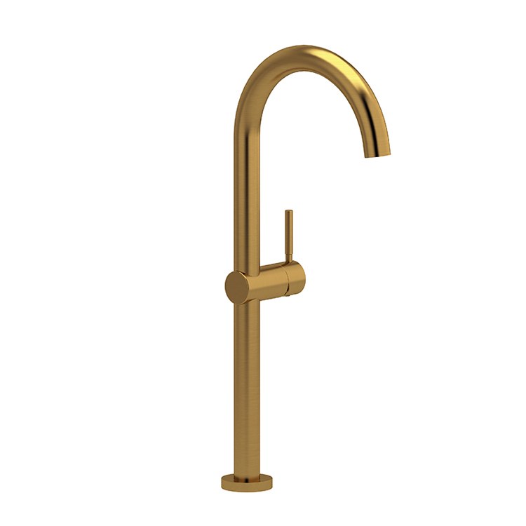 Lavatory Faucet Riu Tall 1 Lever ADA Brushed Gold 1.5 Gallons per Minute - Frankwebs