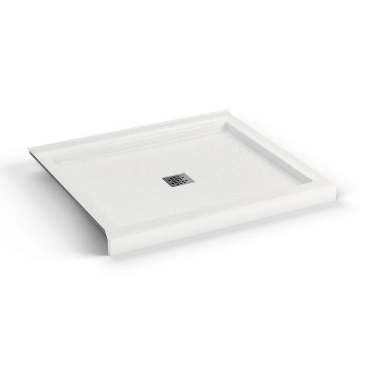 Shower Base B3 Corner Left Stabili-T Square Drain White 42 x 36 Inch Acrylic - Frankwebs