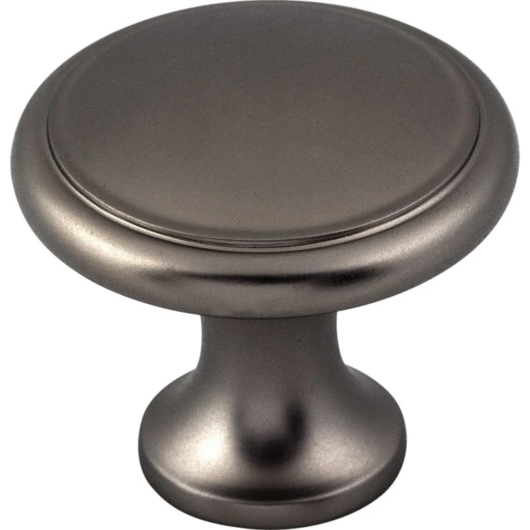 Knob Nouveau Ringed Round Ash Gray Zinc Alloy 1-1/8 x 1-1/8 x 1 Inch 1 Inch - Frankwebs