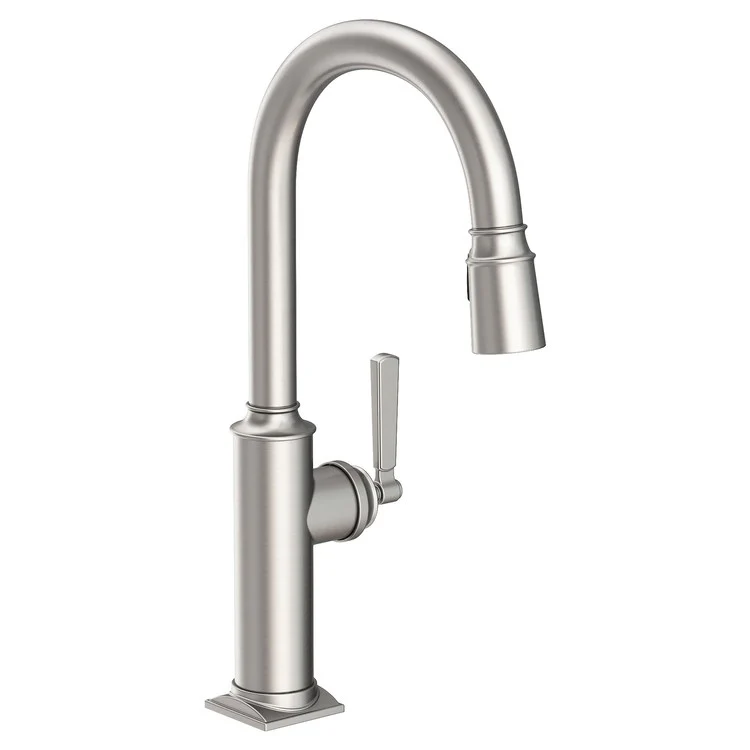 Kitchen Faucet Adams 1 Lever ADA Flat Black Pull Down Spout Height 10-1/2 Inch 1.8 Gallons per Minute - Frankwebs