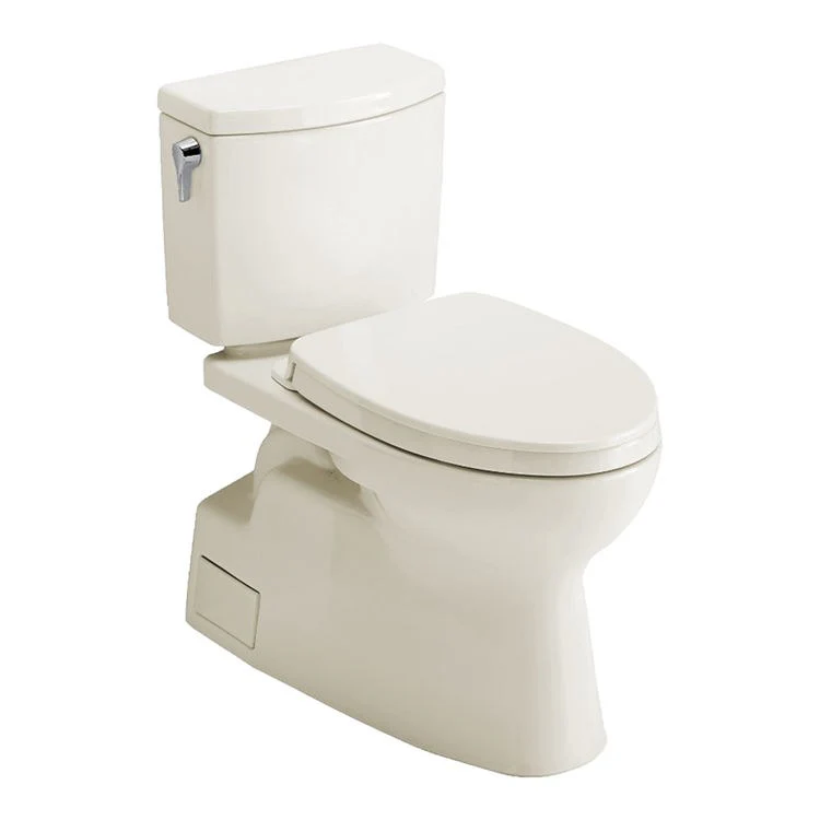 Toilet Vespin II 2 Pieces Universal Height Bone Elongated ADA 30 Inch 1.0 Gallons per Flush Left Hand Chrome Soft Close - Frankwebs