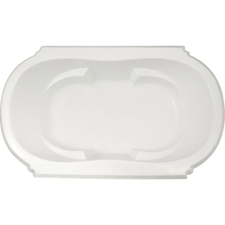 Soaking Tub Ston Collection Topaz 74 x 45 Inch Drop-In Tub Only Center White Hydroluxe SS - Frankwebs