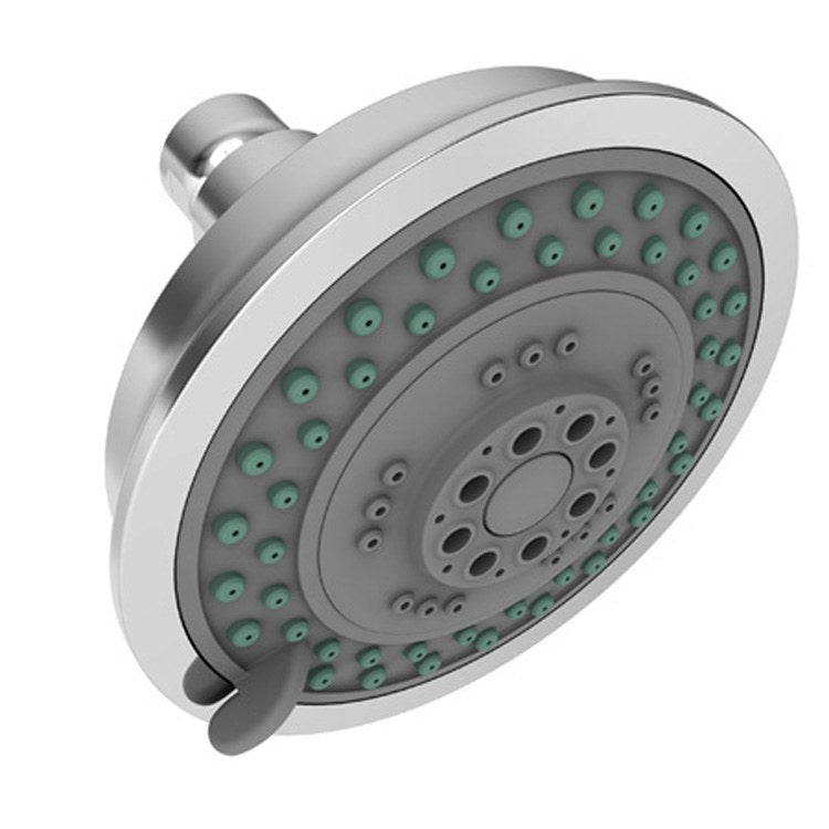 Showerhead Newport Bath 3 Function Antique Brass 4-2/7 Inch 1.8 Gallons per Minute Spray/Rain/Massage - Frankwebs