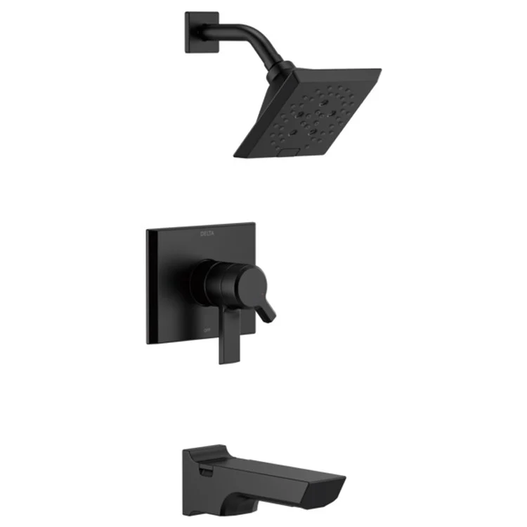 Tub and Shower Trim Pivotal Monitor 17 1 Lever Matte Black ADA 1.75 Gallons per Minute - Frankwebs