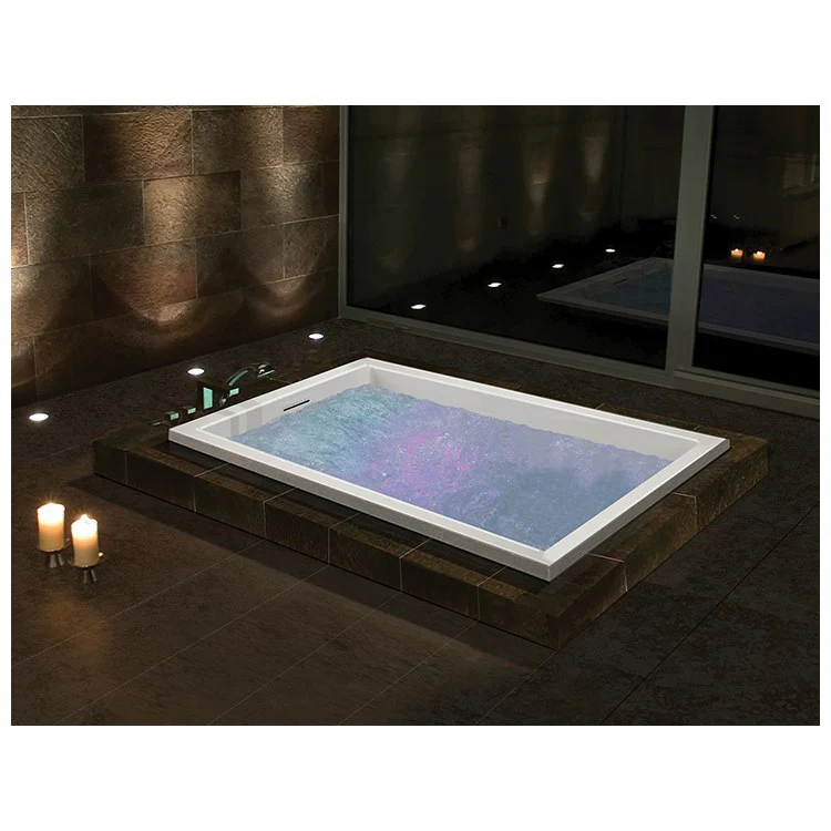 Soaking Tub Andrea 11 60 x 36 Inch Drop-In Left/Right Hand White Acrylic CXL 90 Gallons 20-3/4 Inch - Frankwebs