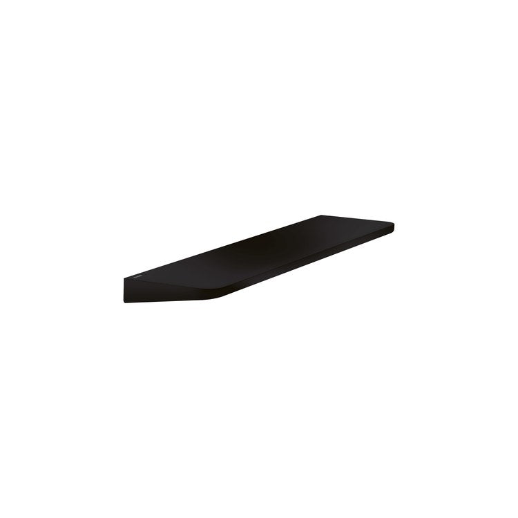 Shelf Universal Circular Wall Mount Brushed Black Chrome 16 Inch Metal - Frankwebs