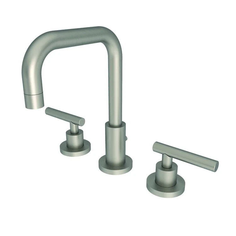 Lavatory Faucet East Square Widespread 8 to 20 Inch Spread 2 Lever ADA WaterSense White 1.2 Gallons Per Minute Brass Pop-Up with Tailpiece Spout Reach 6-1/8 Inch - Frankwebs