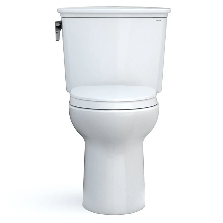 Toilet Drake 2 Pieces Universal Height Cotton Elongated ADA 30-11/16 Inch 1.28 Gallons per Flush Left Hand Chrome Soft Close - Frankwebs