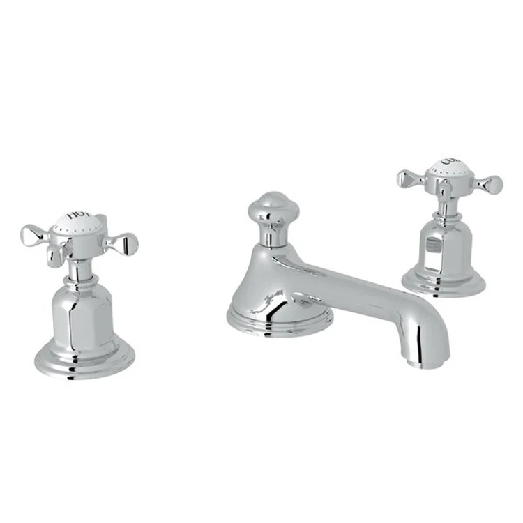 Lavatory Faucet Edwardian 2 Cross Satin Nickel 1.2 Gallons per Minute Fixed U-Spout - Frankwebs
