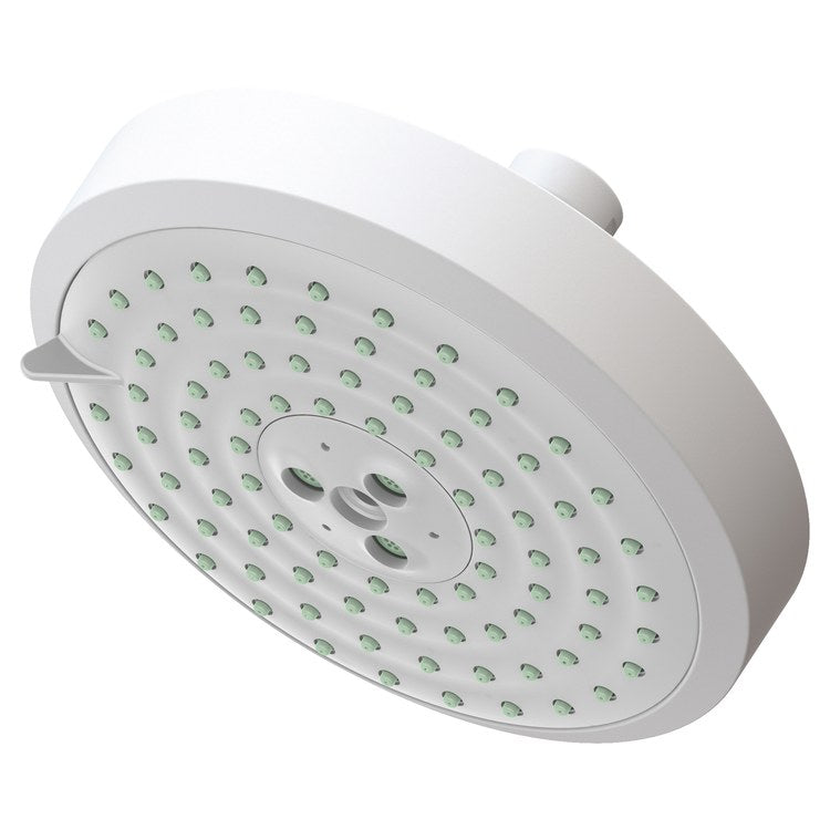 Showerhead Newport Bath 3 Function Satin Gold PVD 5-15/16 Inch 1.8 Gallons per Minute Full/Message/Intense Turbo Spray - Frankwebs