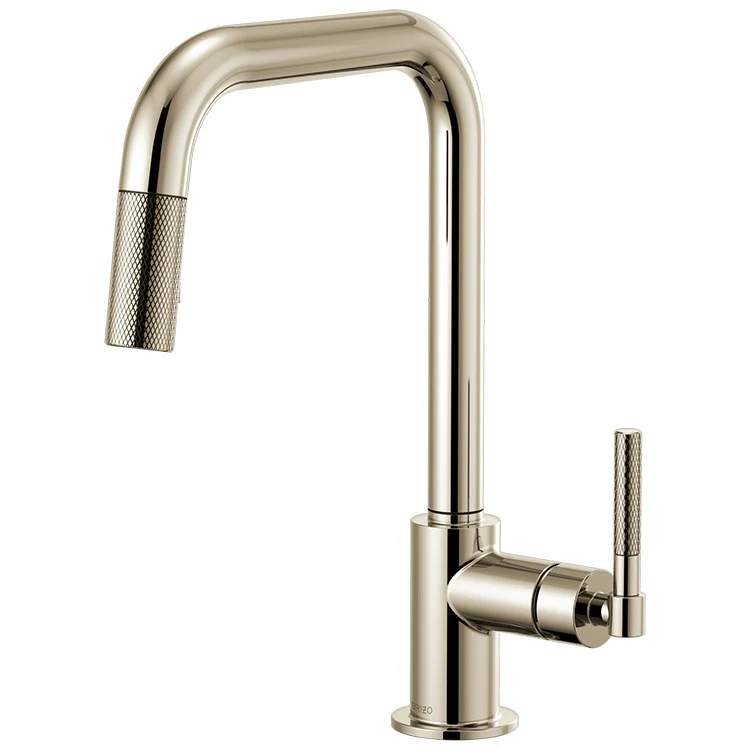 Litze Single Handle Pull Down Faucet with Square Spout/Knurled Handle - Frankwebs