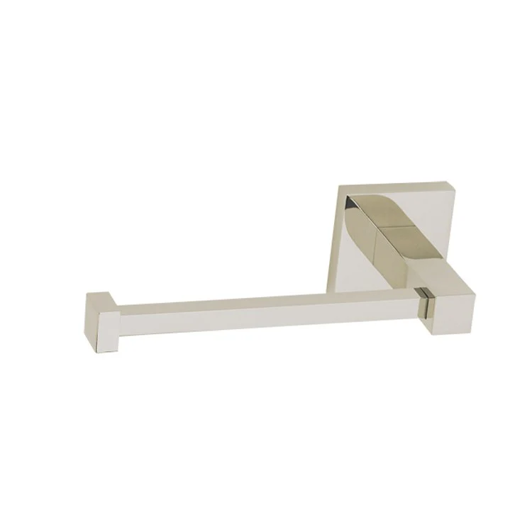 Toilet Paper Holder Contemporary ll Bath Universal Satin Nickel Brass 6-7/8 Inch Wall Mount - Frankwebs