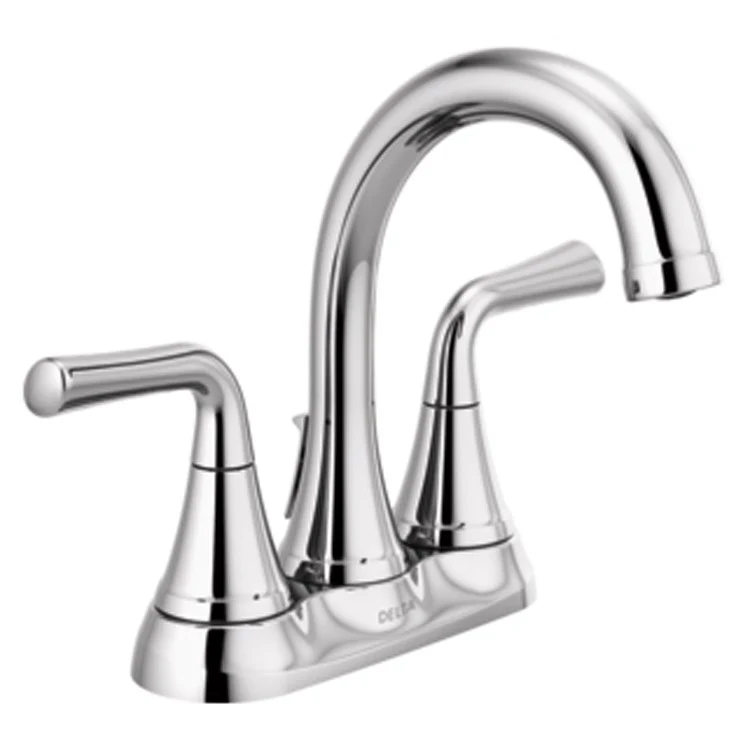 Lavatory Faucet Kayra Centerset 4 Inch Spread 2 Lever ADA WaterSense Brilliance Stainless 1.2 Gallons per Minute Metal Pop-up - Frankwebs