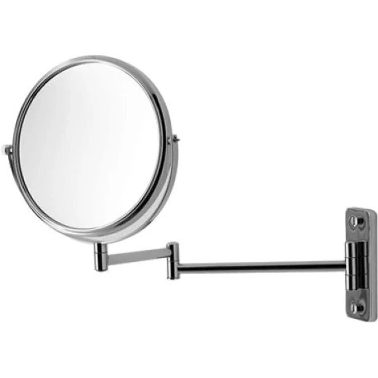 Mirror D-Code 13 x 12-1/4 Inch Chrome Cosmetic Circle - Frankwebs