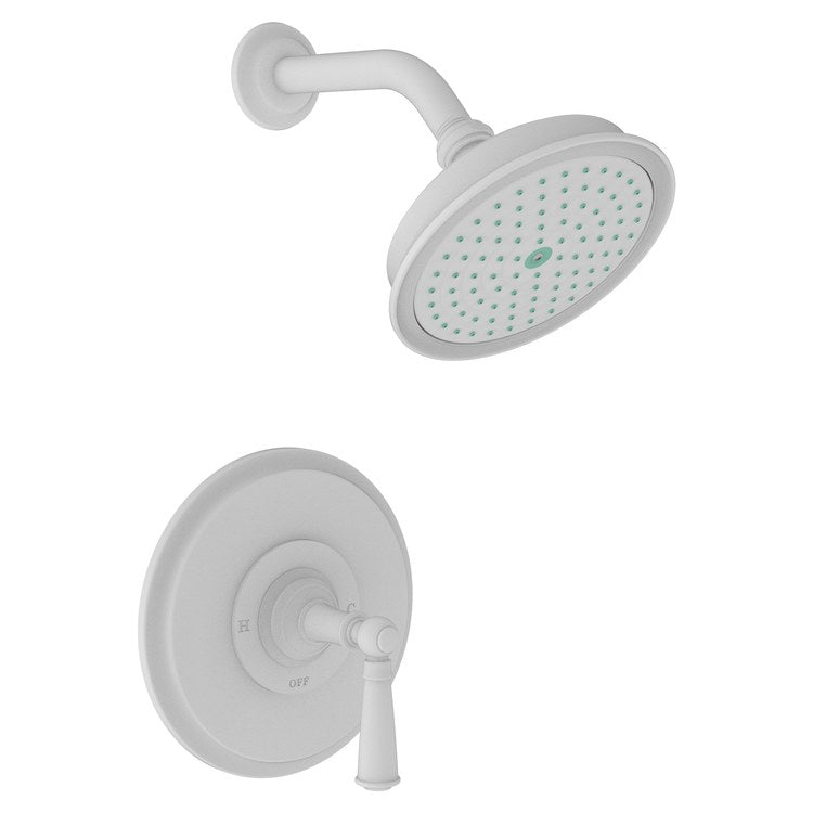 Aylesbury Pressure Balance Shower Trim with Lever Handle - Polished Brass Uncoated - Frankwebs