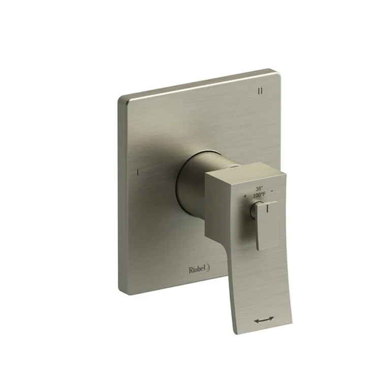 Thermostatic and Pressure Balance Valve Trim Zendo 5 Function 1 Lever Brushed Nickel 1/2 Inch ADA 6.3 Gallons per Minute for R45/R45-SPEX/or R45-EX Rough - Frankwebs