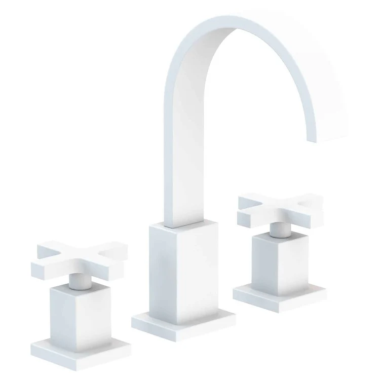 Lavatory Faucet Secant Widespread 8 to 20 Inch Spread 2 Cross ADA Antique Brass 1.2 Gallons per Minute Brass Spout Height 6-3/4 Inch - Frankwebs