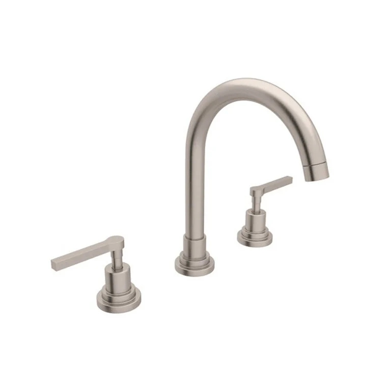 Lavatory Faucet Lombardia Widespread 2 Metal Lever Polished Nickel 1.2 Gallons per Minute - Frankwebs