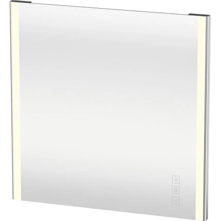Mirror XSquare 31-1/2 x 31-1/2 Inch Chrome with Lighting Square - Frankwebs