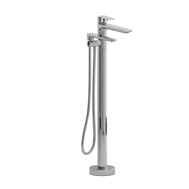 Tub Filler Trim Fresk Floor Mount 1 Lever Chrome 1 Hole 1.8 Gallons per Minute - Frankwebs