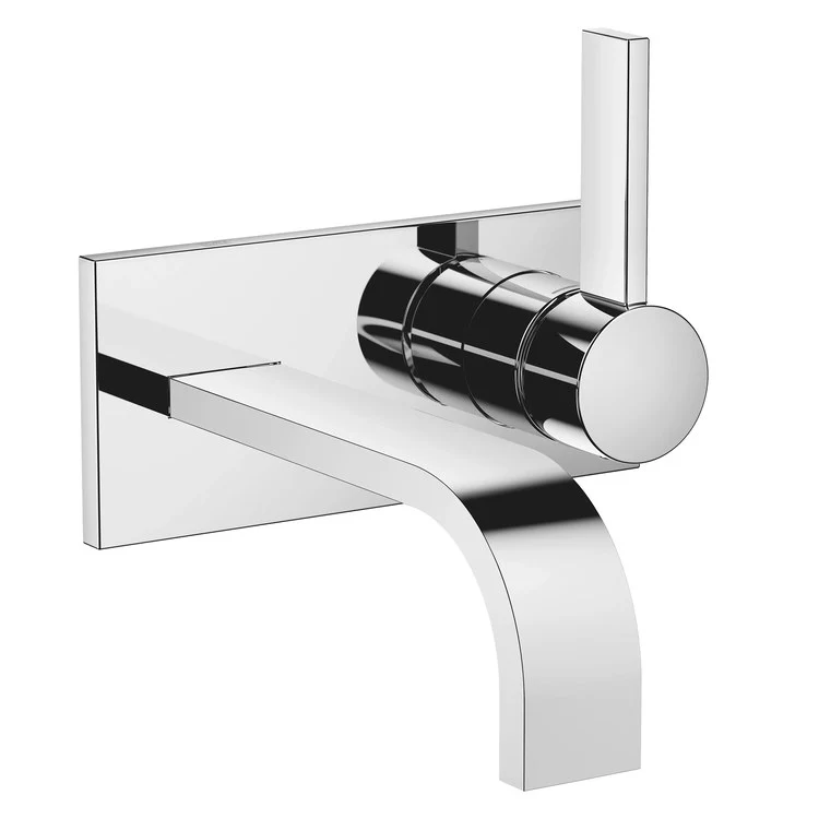 Lavatory Faucet MEM Mixer Wall Mount with Cover Plate 1 Lever ADA WaterSense Chrome 1.2 Gallons per Minute Less Drain 2 Hole - Frankwebs