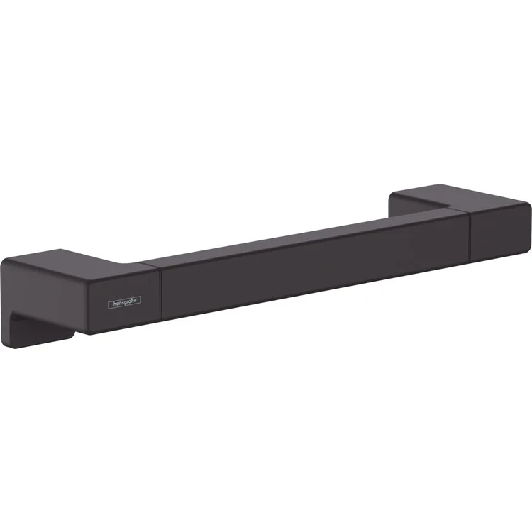 Towel Bar AddStoris 12 Inch Single Brushed Black Chrome Metal 3-1/9 Inch Wall Mount - Frankwebs