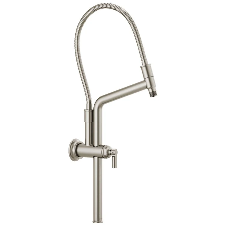 Shower Arm Universal Showering Slide Bar with Flange Matte Black 10-7/16 Inch 1/2