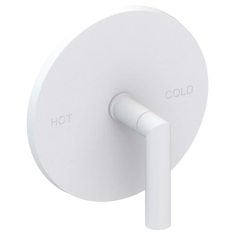 Pressure Balance Valve Trim Pavani Round 1 Lever Midnight Chrome ADA Depth 2-4/5 Inch - Frankwebs