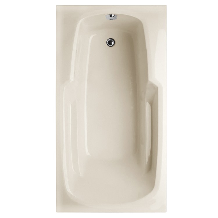 Soaking Tub Designer Collection Solo 60 x 36 Inch Drop-In Tub Only End Bone Acrylic - Frankwebs