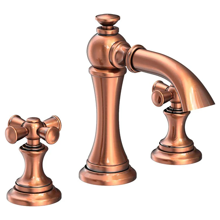 Lavatory Faucet Sutton Widespread 8 to 20 Inch Spread 2 Cross ADA French Gold PVD 1.2 Gallons per Minute Brass Spout Height 4-1/8 Inch - Frankwebs