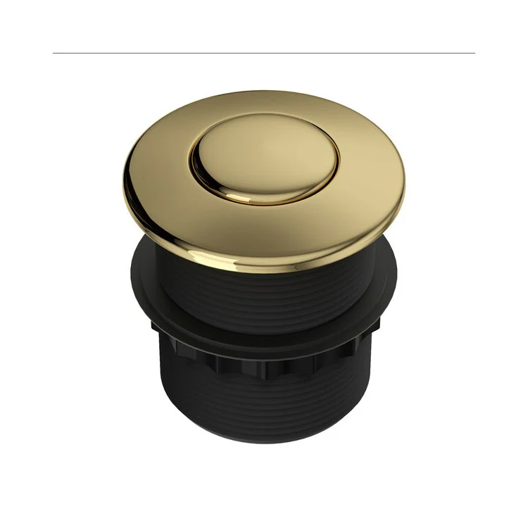 Air Switch Button Air-Activated Unlacquered Brass for Waste Disposal - Frankwebs