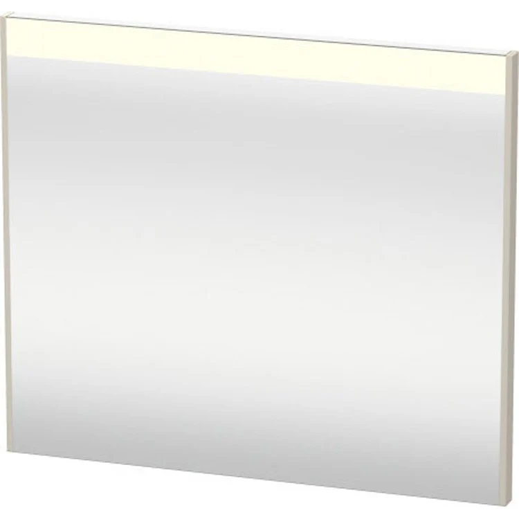 Mirror Brioso 27-1/2 x 32-1/4 Inch White High Gloss with Lighting Rectangle 1-3/8 Inch - Frankwebs
