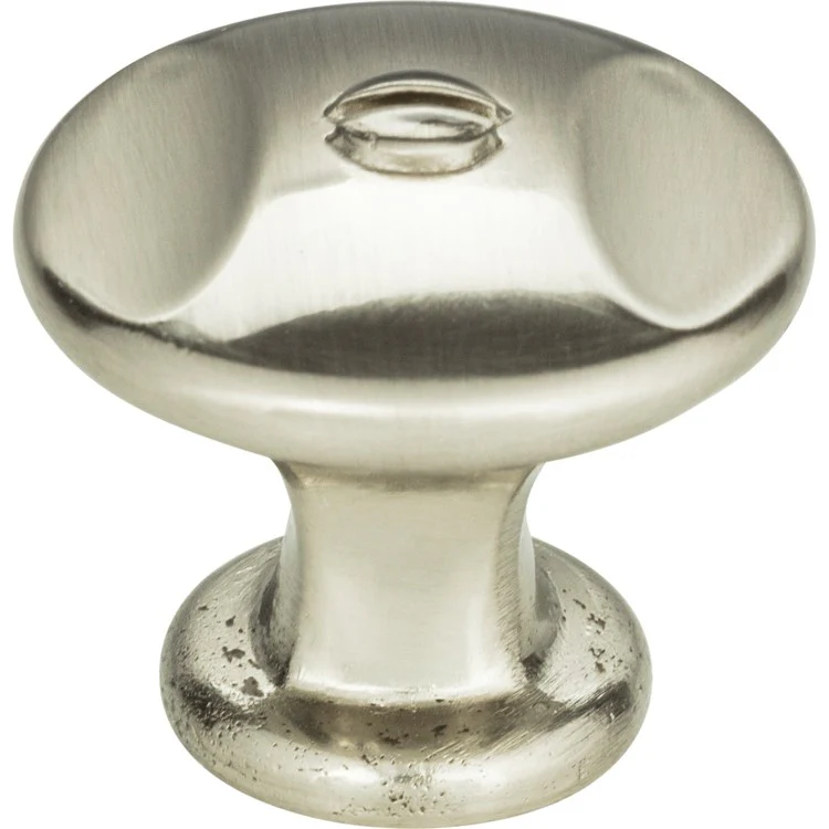 Knob Atlas Ergo Brushed Nickel Zinc Alloy 1-3/8 Inch - Frankwebs