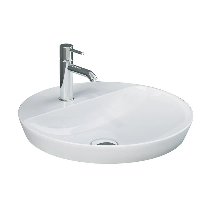 Lavatory Sink Variant Drop In 16-1/2 Inch Round White - Frankwebs