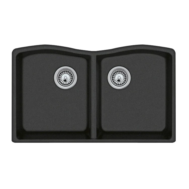 Kitchen Sink 33 x 22 Inch Double Bowl Nero Undermount - Frankwebs