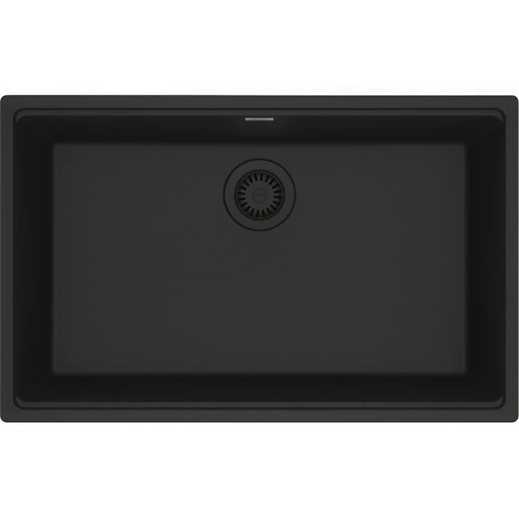 Kitchen Sink Maris 30 x 19 Inch 1 Bowl Matte Black Undermount Rectangular Granite - Frankwebs