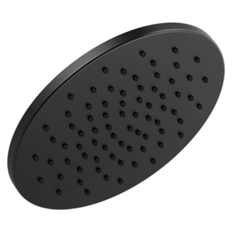 Showerhead Universal Showering Components 1 Function Round Raincan Matte Black 11-3/4 Inch 1.75 Gallons per Minute Soft Rain Spray - Frankwebs