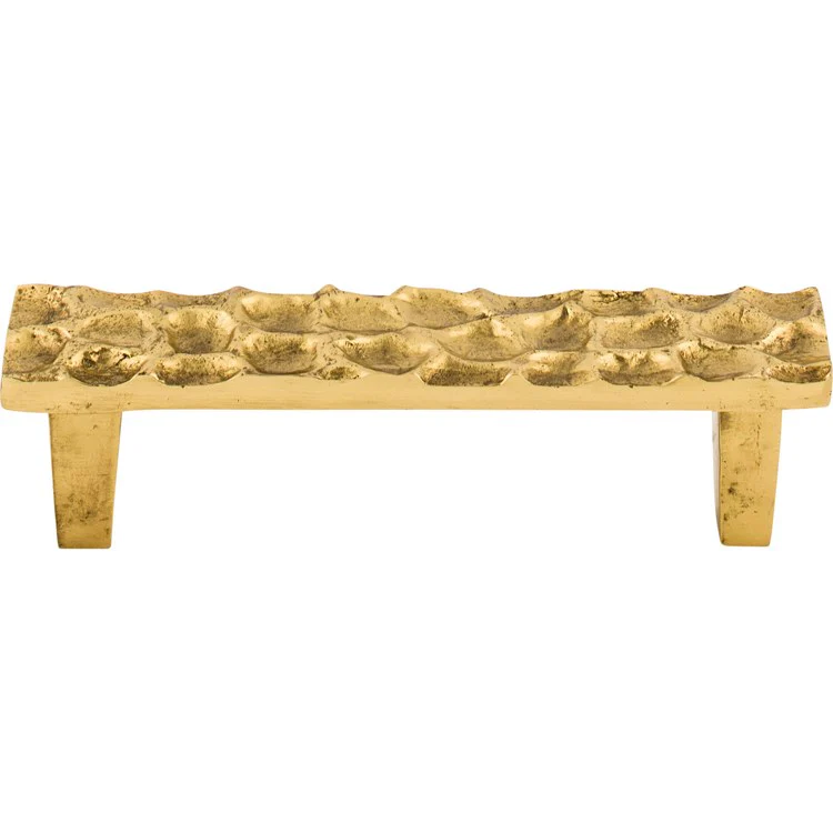 Pull Cobblestone Rectangle Brass Antique Brass 3-3/4 Inch - Frankwebs