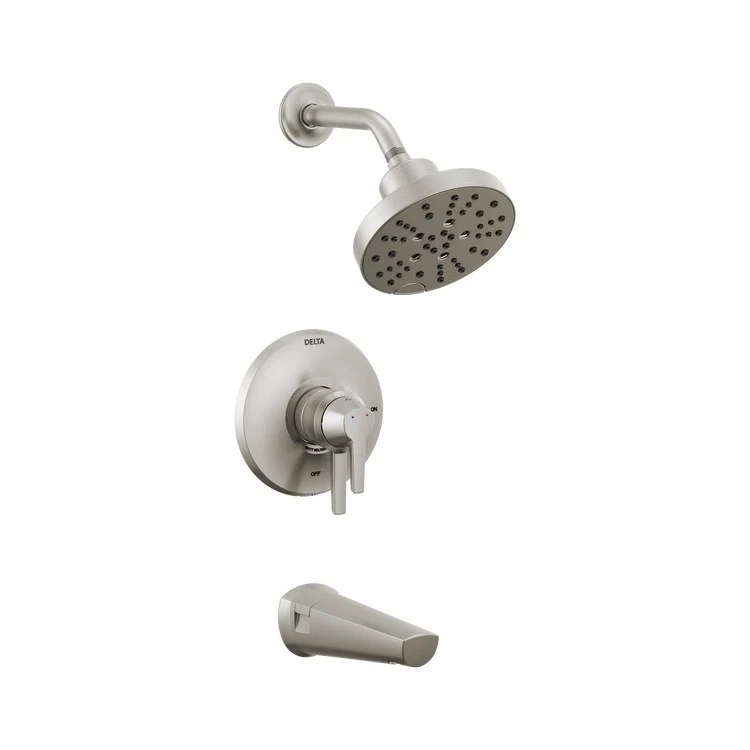 Shower Trim Galeon 17S with Volume Control and Touch-Clean 1 Lever Lumicoat Stainless ADA 1.75 Gallons per Minute 5 Function - Frankwebs