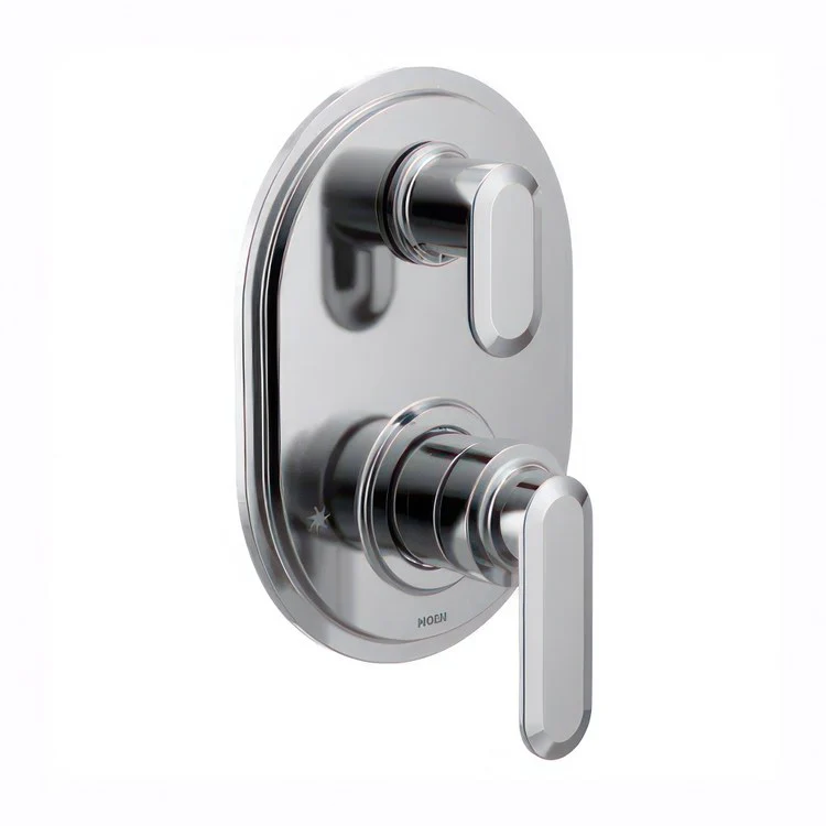 Transfer Valve Trim Greenfield with Integrated Diverter 2 Lever Matte Black ADA - Frankwebs